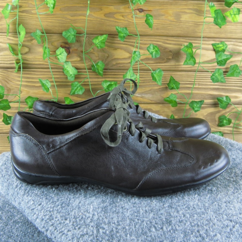 Banana Republic Men's Sneaker Brown Leather Size 10.5M Gently Used 2025 - Picture 3 of 8